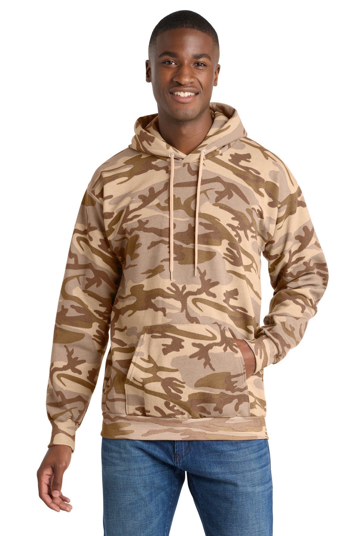 Port & Co ®  Core Fleece Camo Pullover Hooded Sweatshirt. PC78HC