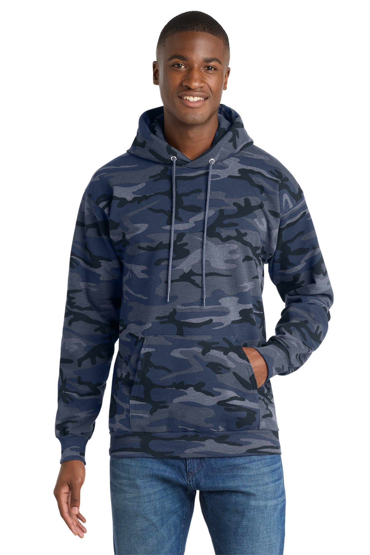 Port & Co ®  Core Fleece Camo Pullover Hooded Sweatshirt. PC78HC