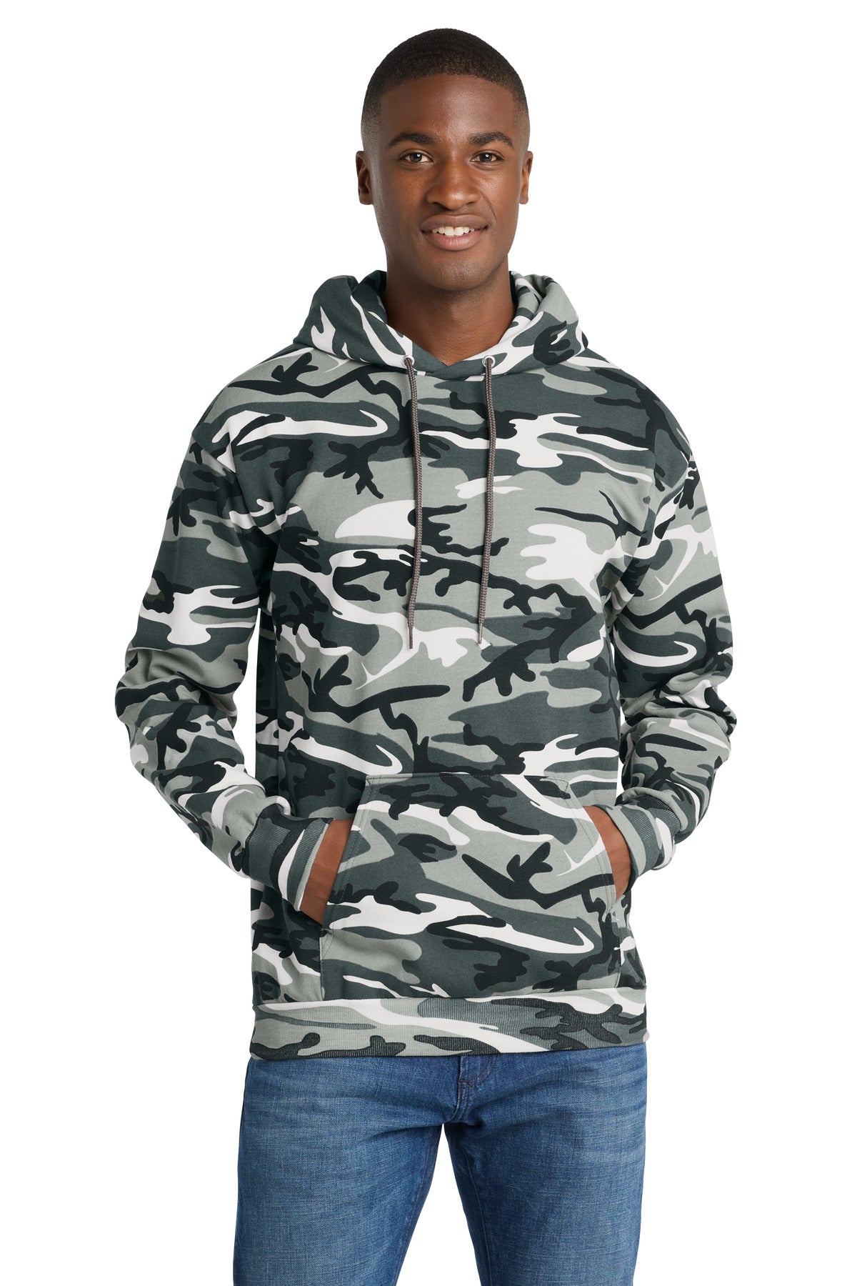 Port & Co ®  Core Fleece Camo Pullover Hooded Sweatshirt. PC78HC