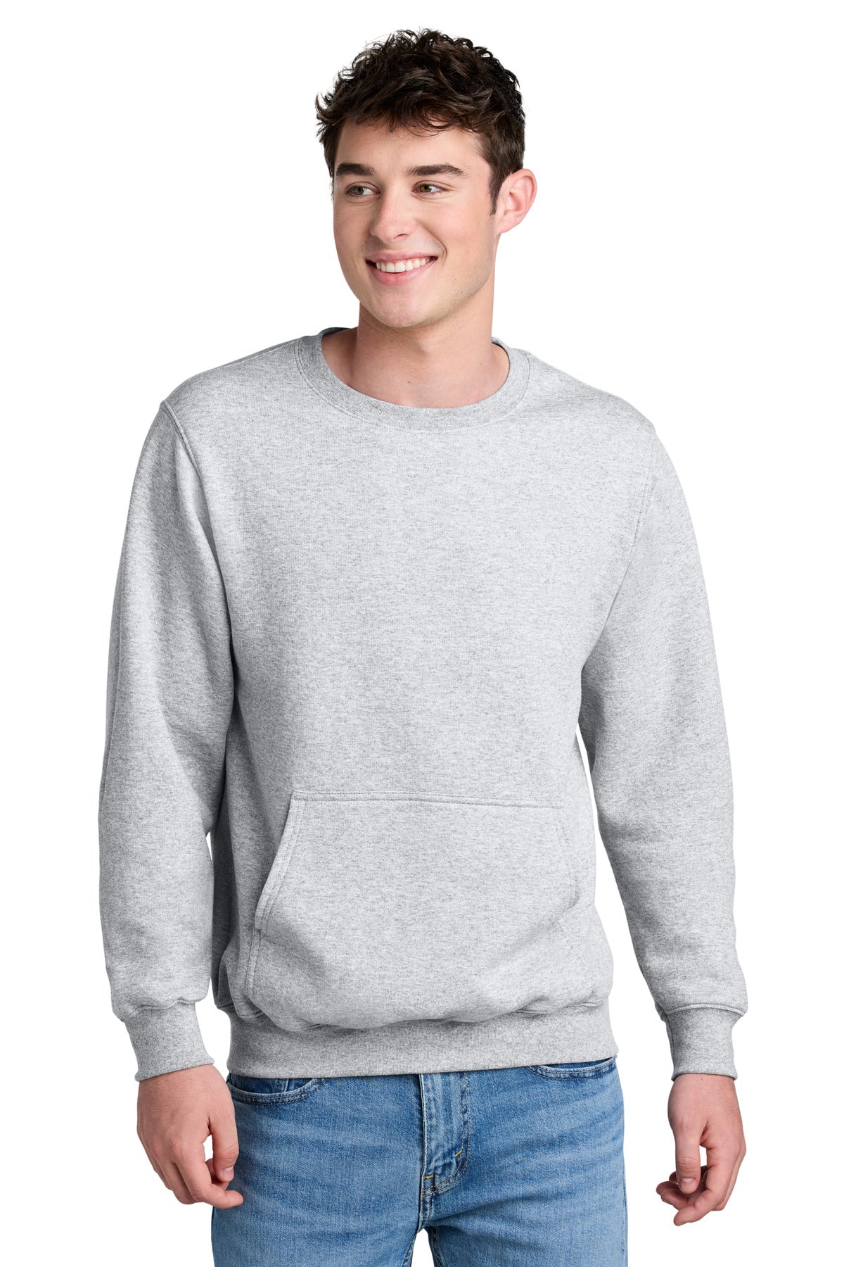 Port & Co ®  Core Fleece Crewneck Pocket Sweatshirt PC78PKT