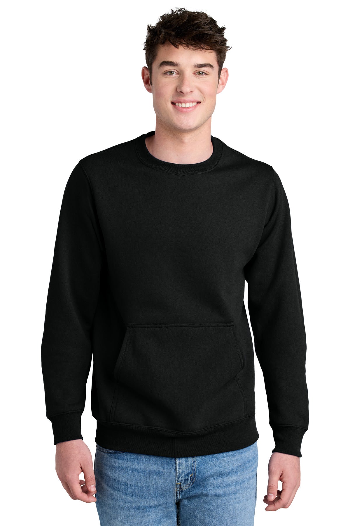 Port & Co ®  Core Fleece Crewneck Pocket Sweatshirt PC78PKT