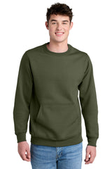 Port & Co ®  Core Fleece Crewneck Pocket Sweatshirt PC78PKT