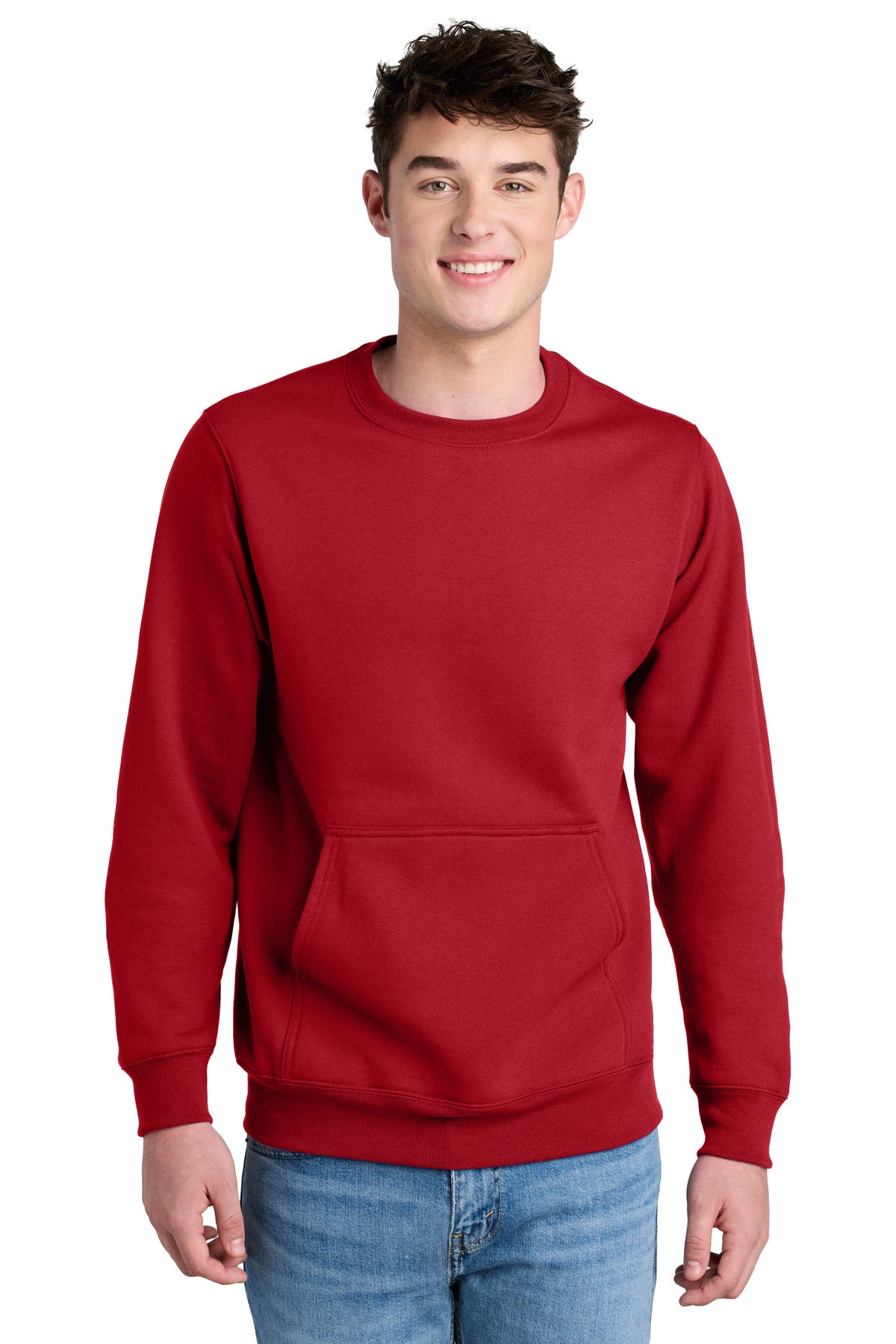 Port & Co ®  Core Fleece Crewneck Pocket Sweatshirt PC78PKT