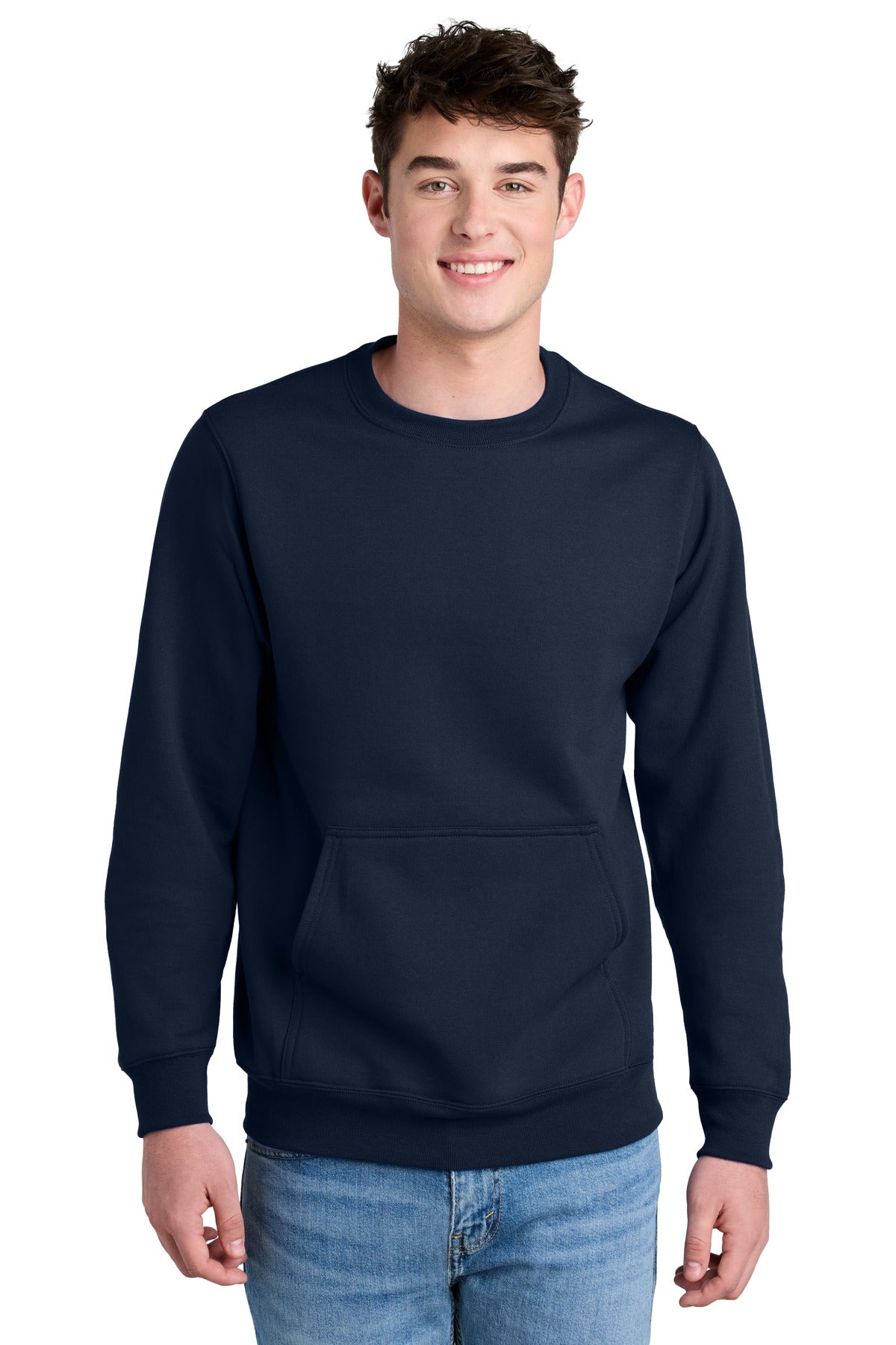 Port & Co ®  Core Fleece Crewneck Pocket Sweatshirt PC78PKT