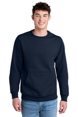 Port & Co ®  Core Fleece Crewneck Pocket Sweatshirt PC78PKT