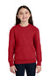 Port & Co ®  Youth Core Fleece Crewneck Pocket Sweatshirt PC78YPKT