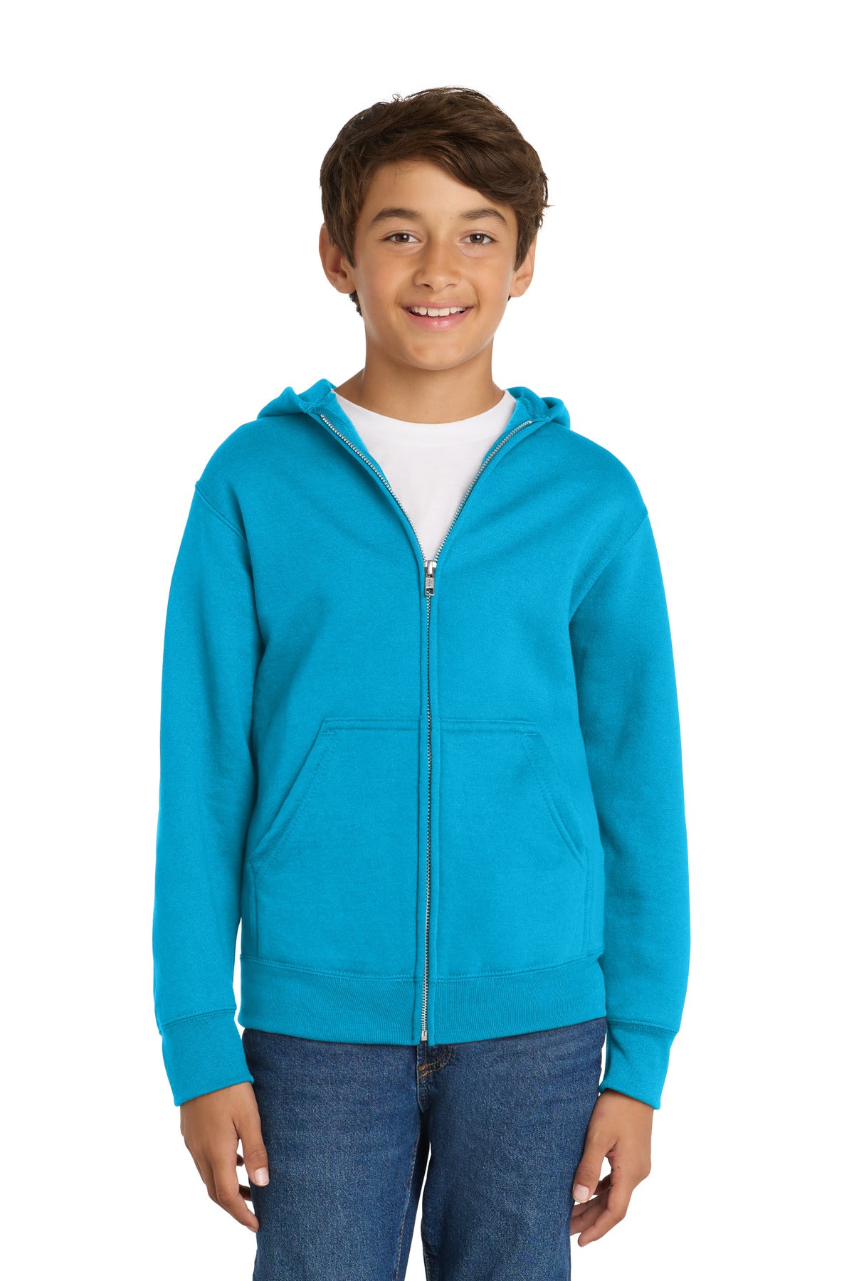 Port & Co ®  Youth Core Fleece Full-Zip Hooded Sweatshirt PC78YZH