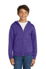 Port & Co ®  Youth Core Fleece Full-Zip Hooded Sweatshirt PC78YZH