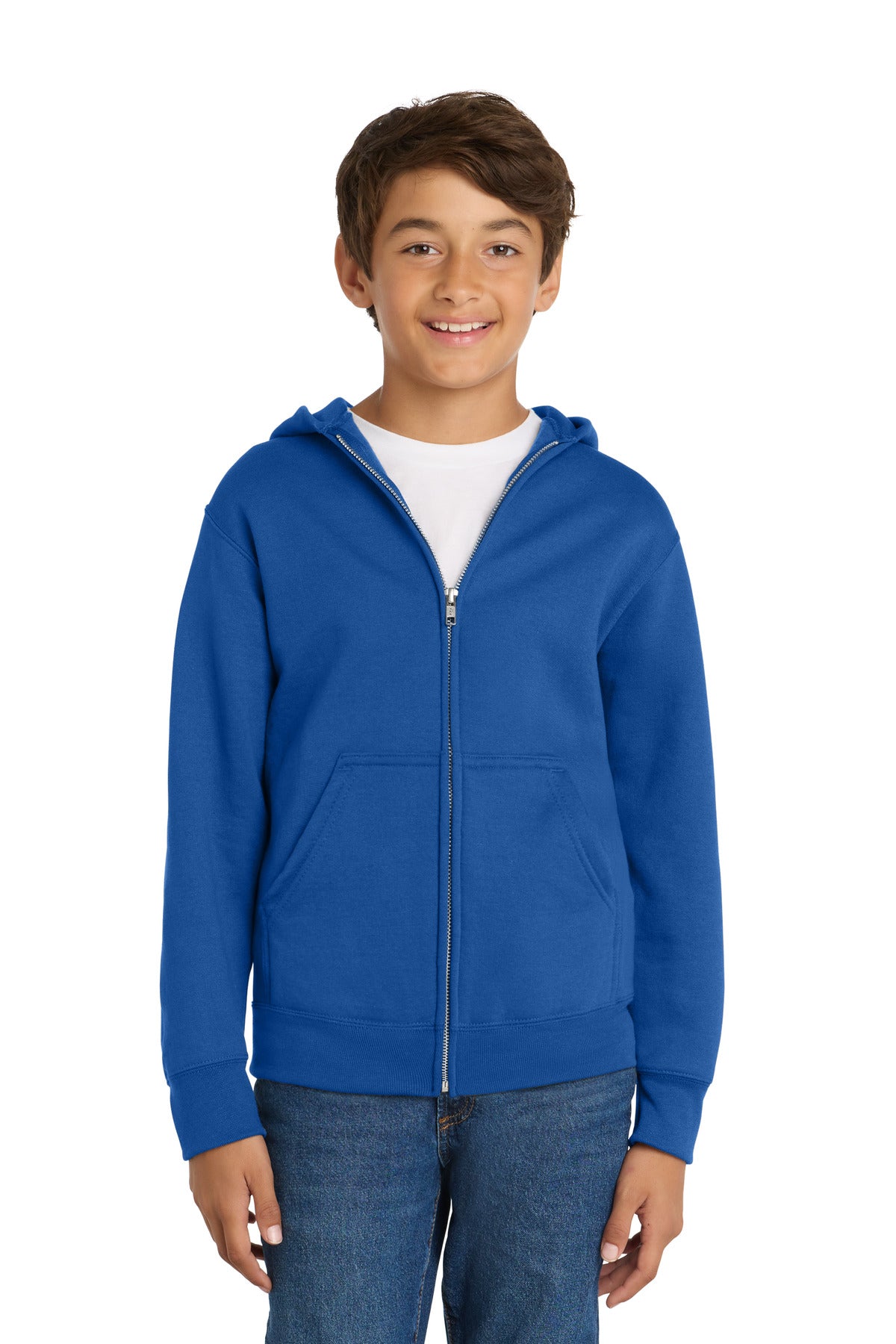 Port & Co ®  Youth Core Fleece Full-Zip Hooded Sweatshirt PC78YZH
