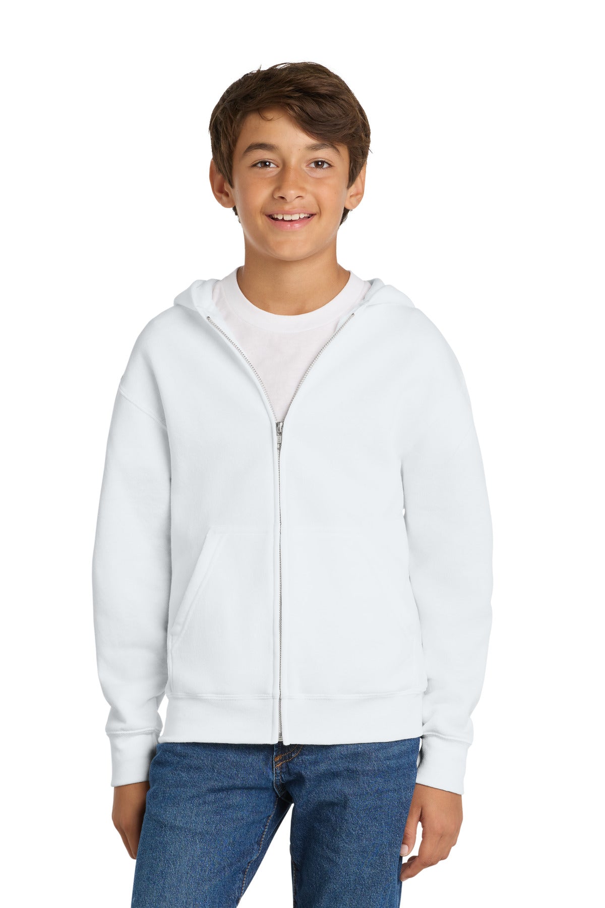 Port & Co ®  Youth Core Fleece Full-Zip Hooded Sweatshirt PC78YZH