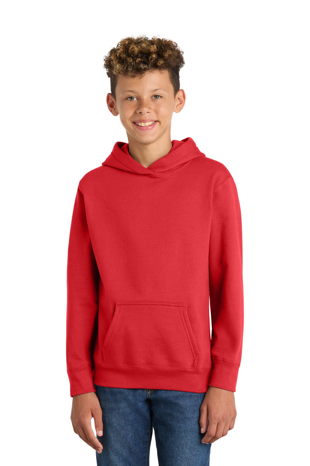Port & Co ®  Youth Fan Favorite Fleece Pullover Hooded Sweatshirt. PC850YH