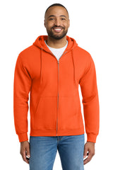 Port & Co ®  Tall Essential Fleece Full-Zip Hooded Sweatshirt. PC90ZHT