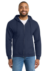 Port & Co ®  Essential Fleece Full-Zip Hooded Sweatshirt.  PC90ZH