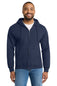 Port & Co ®  Essential Fleece Full-Zip Hooded Sweatshirt.  PC90ZH