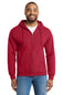 Port & Co ®  Essential Fleece Full-Zip Hooded Sweatshirt.  PC90ZH