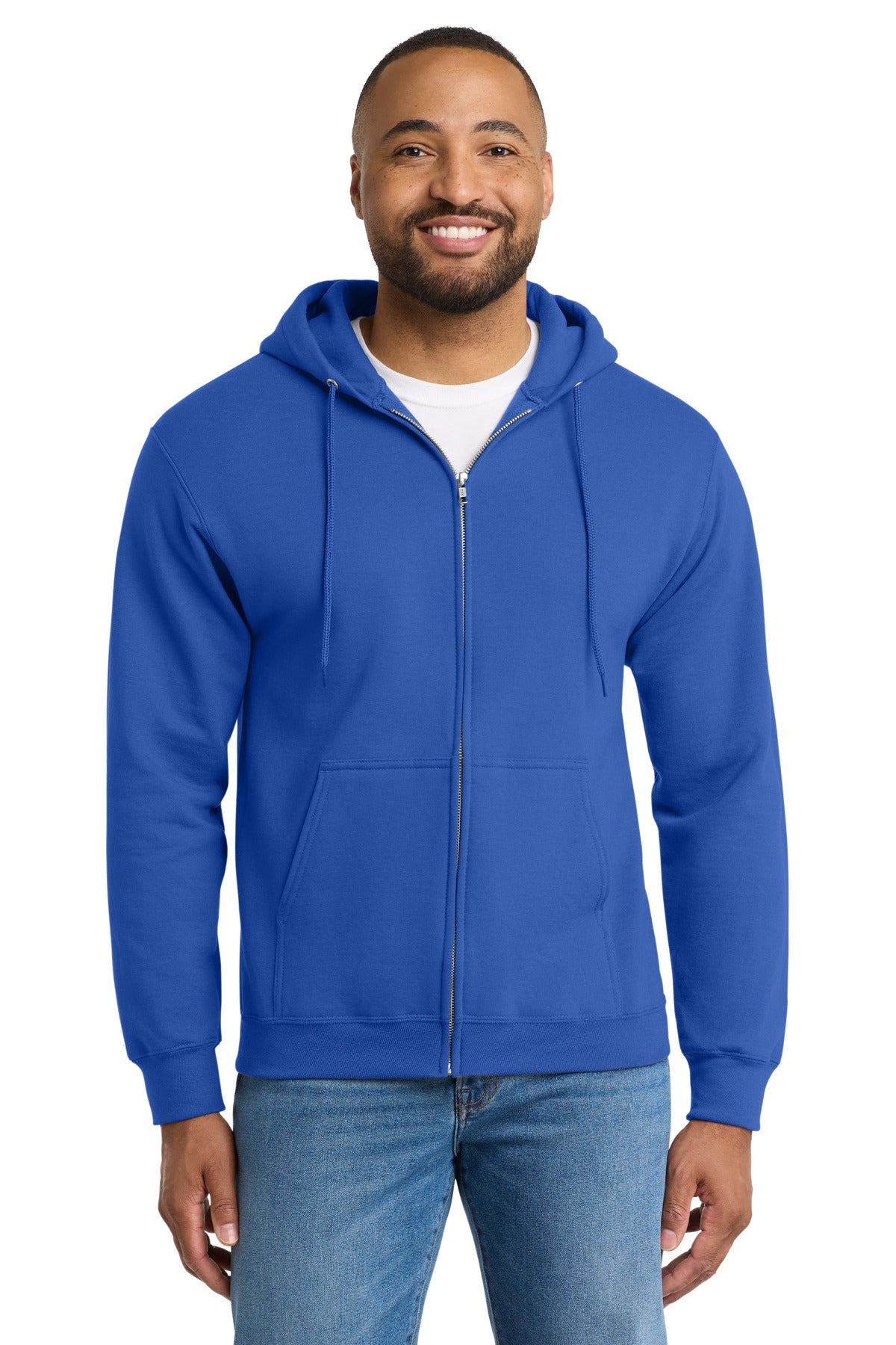 Port & Co ®  Essential Fleece Full-Zip Hooded Sweatshirt.  PC90ZH