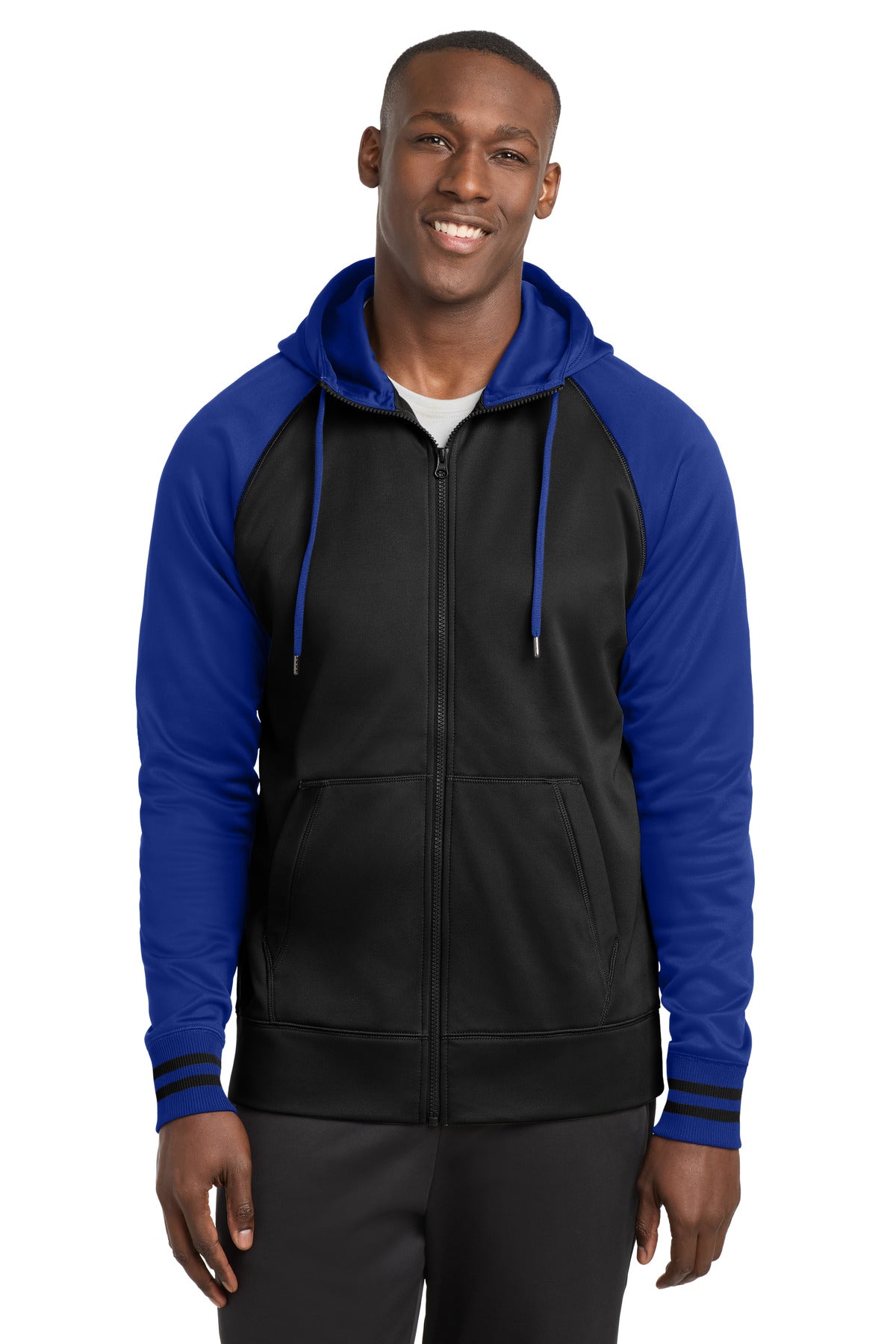 Sport-Tek ®  Sport-Wick ®  Varsity Fleece Full-Zip Hooded Jacket. ST236