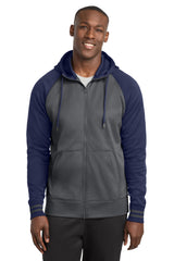 Sport-Tek ®  Sport-Wick ®  Varsity Fleece Full-Zip Hooded Jacket. ST236