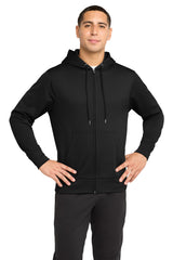 Sport-Tek ®  Sport-Wick ®  Fleece Full-Zip Hooded Jacket.  ST238