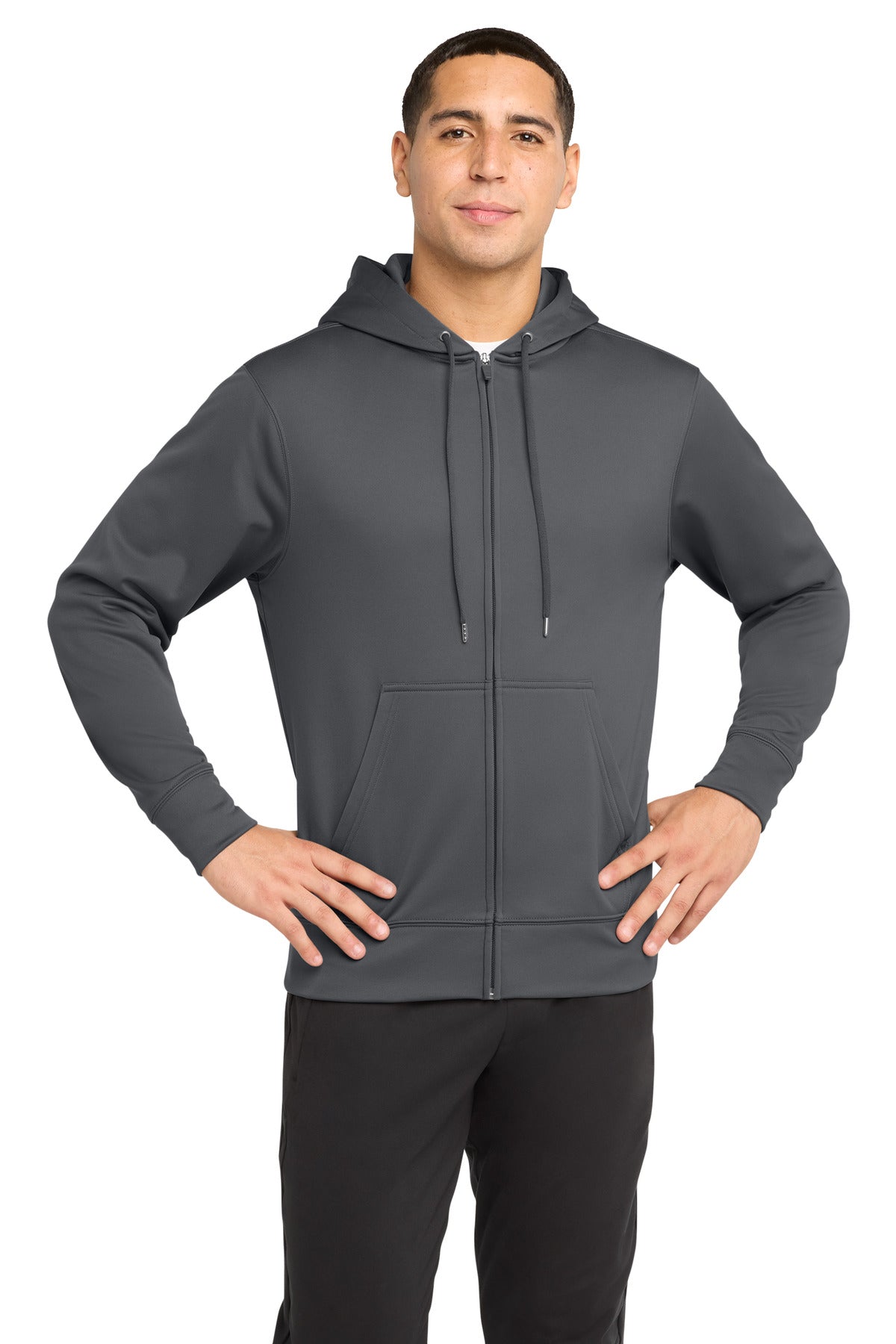 Sport-Tek ®  Sport-Wick ®  Fleece Full-Zip Hooded Jacket.  ST238