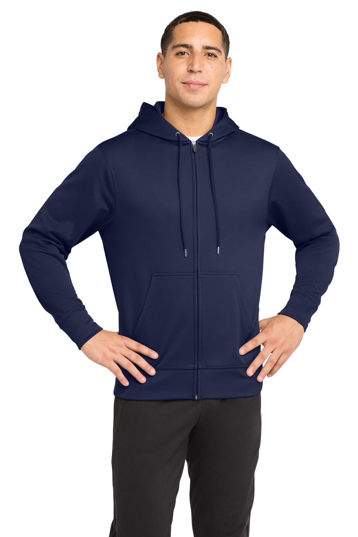 Sport-Tek ®  Sport-Wick ®  Fleece Full-Zip Hooded Jacket.  ST238