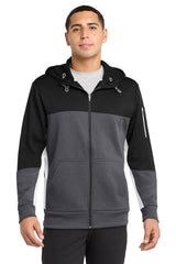 Sport-Tek ®  Tech Fleece Colorblock Full-Zip Hooded Jacket. ST245