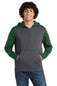 Sport-Tek ®   Tech Fleece Colorblock 1/4-Zip Hooded Sweatshirt. ST249