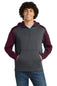 Sport-Tek ®   Tech Fleece Colorblock 1/4-Zip Hooded Sweatshirt. ST249