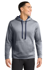 Sport-Tek  ®  PosiCharge  ®  Sport-Wick  ®  Heather Fleece Hooded Pullover. ST264