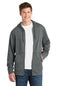Sport-Tek  ®  PosiCharge  ®  Tri-Blend Wicking Fleece Full-Zip Hooded Jacket ST293