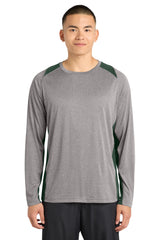 Sport-Tek ®  Long Sleeve Heather Colorblock Contender ™  Tee. ST361LS