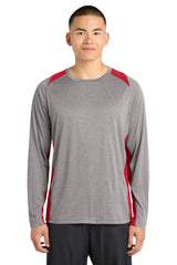 Sport-Tek ®  Long Sleeve Heather Colorblock Contender ™  Tee. ST361LS