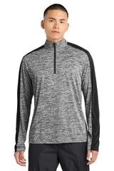 Sport-Tek ®  PosiCharge ®  Electric Heather Colorblock 1/4-Zip Pullover. ST397