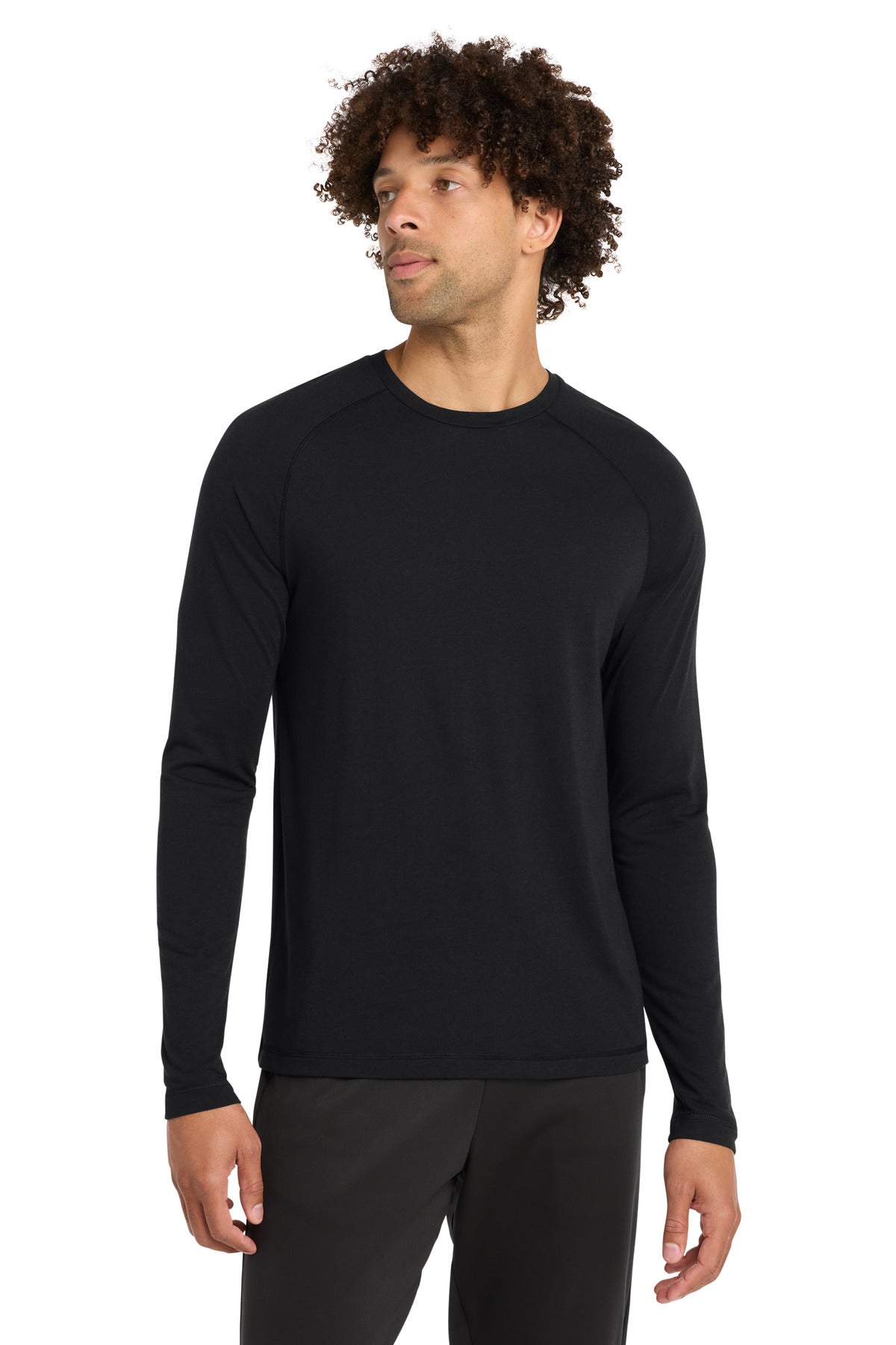 Sport-Tek  ®  PosiCharge  ®  Long Sleeve Tri-Blend Wicking Raglan Tee ST400LS