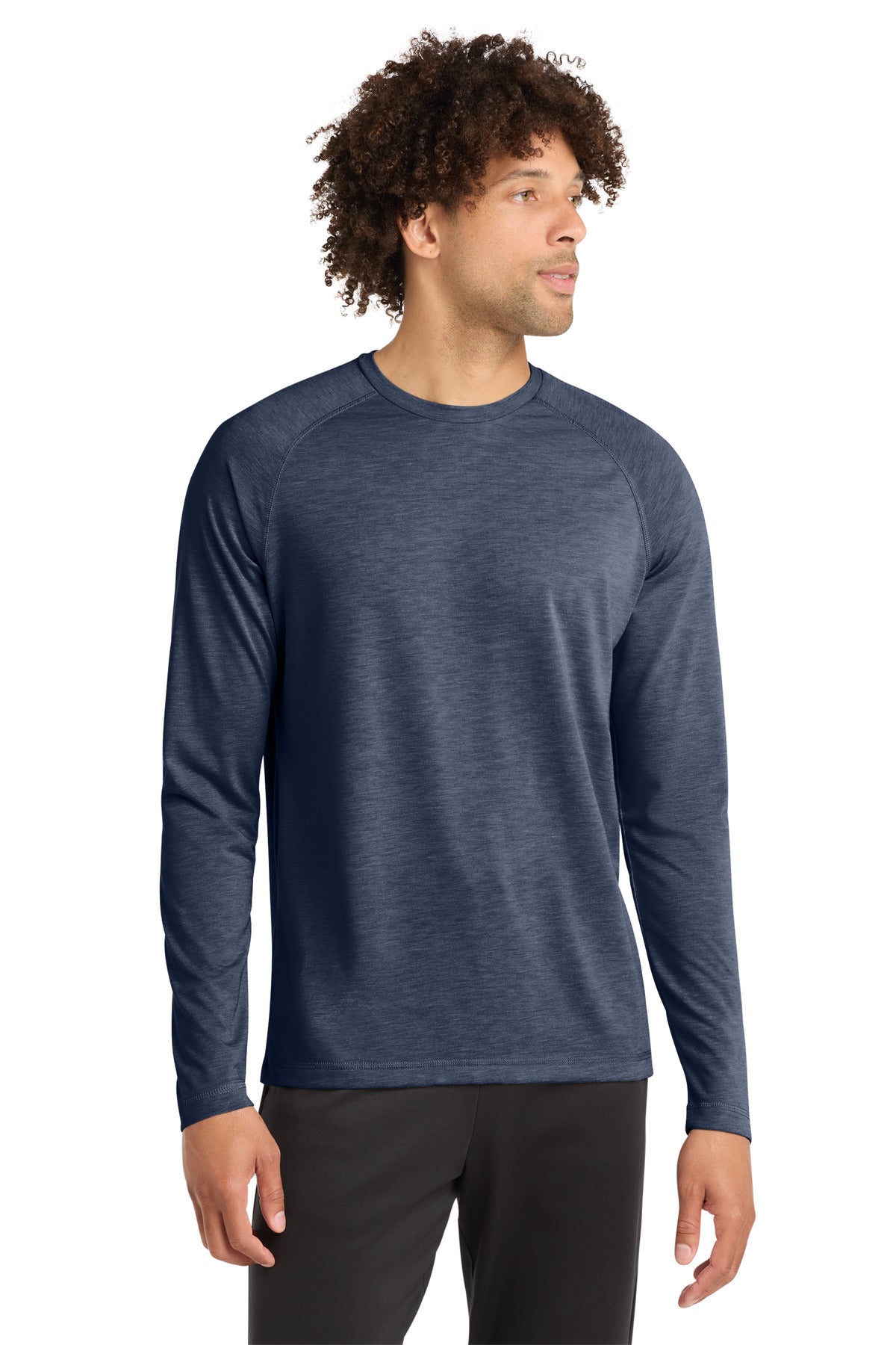 Sport-Tek  ®  PosiCharge  ®  Long Sleeve Tri-Blend Wicking Raglan Tee ST400LS