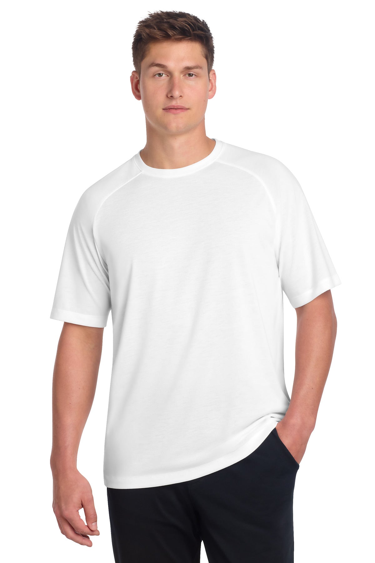 Sport-Tek  ®  PosiCharge  ®  Tri-Blend Wicking Raglan Tee. ST400