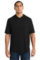 Sport-Tek  ®  PosiCharge  ®  Tri-Blend Wicking Short Sleeve Hoodie. ST404
