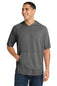 Sport-Tek  ®  PosiCharge  ®  Tri-Blend Wicking Short Sleeve Hoodie. ST404
