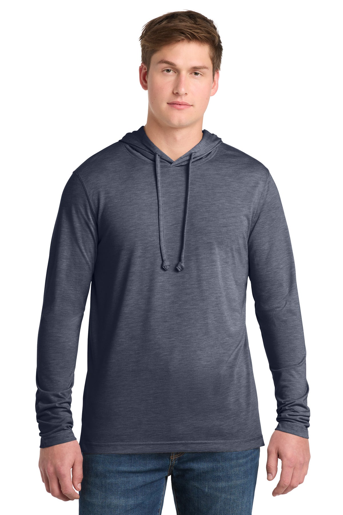 Sport-Tek  ®  PosiCharge  ®  Tri-Blend Wicking Long Sleeve Hoodie ST406