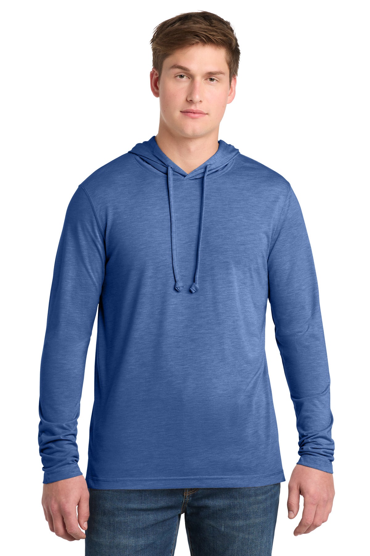 Sport-Tek  ®  PosiCharge  ®  Tri-Blend Wicking Long Sleeve Hoodie ST406