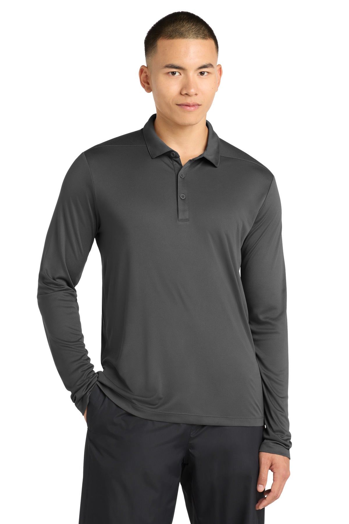 Sport-Tek  ®   Posi-UV ®   Pro Long Sleeve Polo. ST520LS