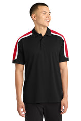 Sport-Tek ®  Tricolor Shoulder Micropique Sport-Wick ®  Polo. ST658