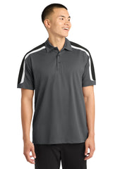 Sport-Tek ®  Tricolor Shoulder Micropique Sport-Wick ®  Polo. ST658