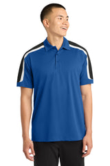 Sport-Tek ®  Tricolor Shoulder Micropique Sport-Wick ®  Polo. ST658