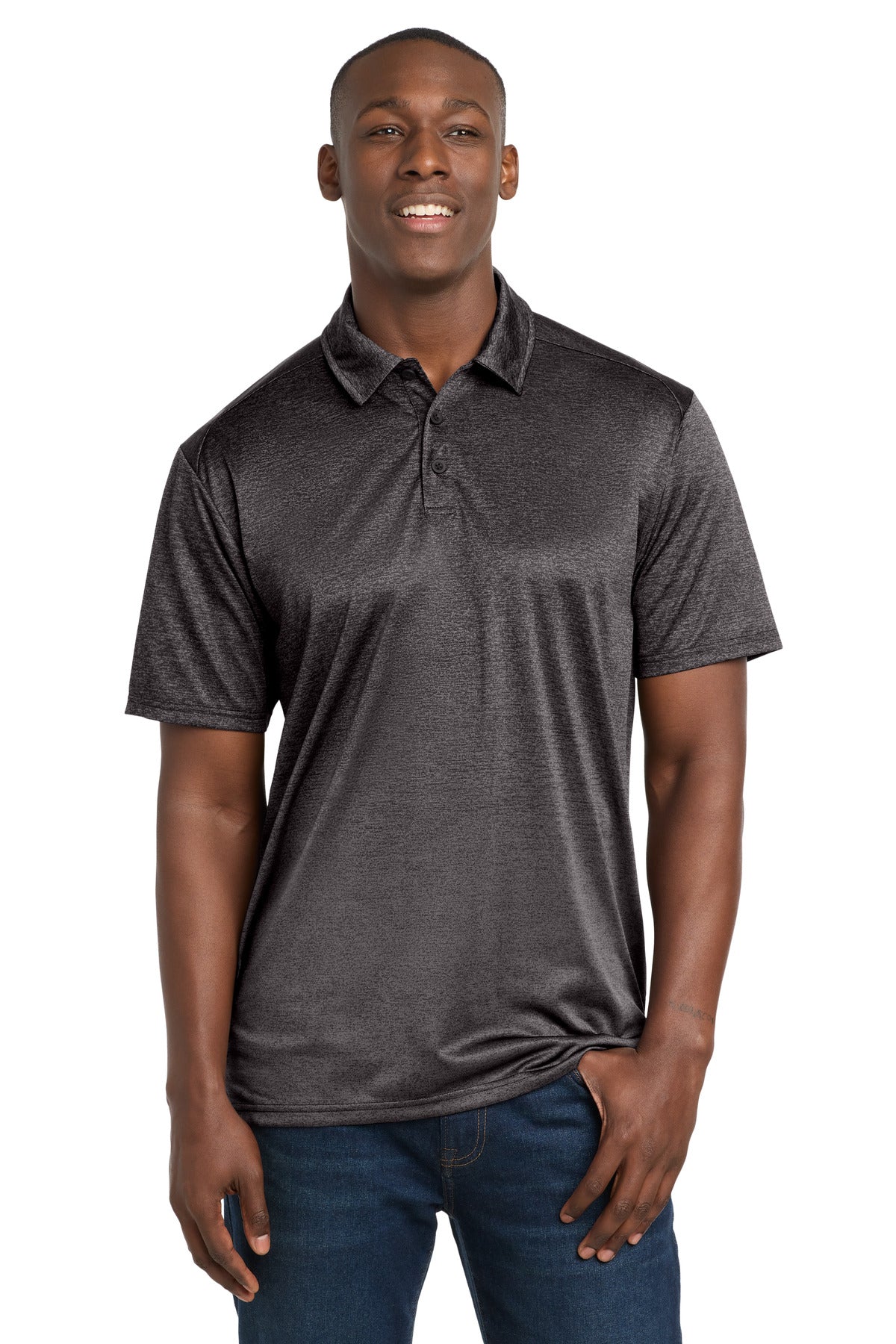 Sport-Tek  ®  Ombre Heather Polo. ST671