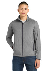 Sport-Tek ®  Sport-Wick ®  Stretch Contrast Full-Zip Jacket.  ST853