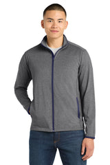 Sport-Tek ®  Sport-Wick ®  Stretch Contrast Full-Zip Jacket.  ST853