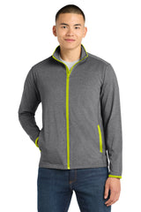 Sport-Tek ®  Sport-Wick ®  Stretch Contrast Full-Zip Jacket.  ST853
