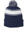 Sport-Tek ®  Stripe Pom Pom Beanie.  STC28