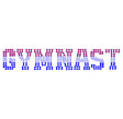 Small Red White Blue Black Gymnast